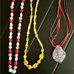Colorful Beaded Necklace Set